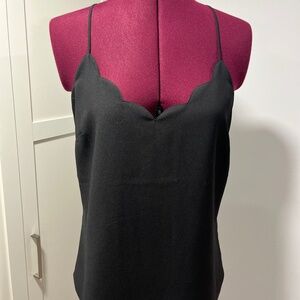 2 J. crew scalloped tank tops